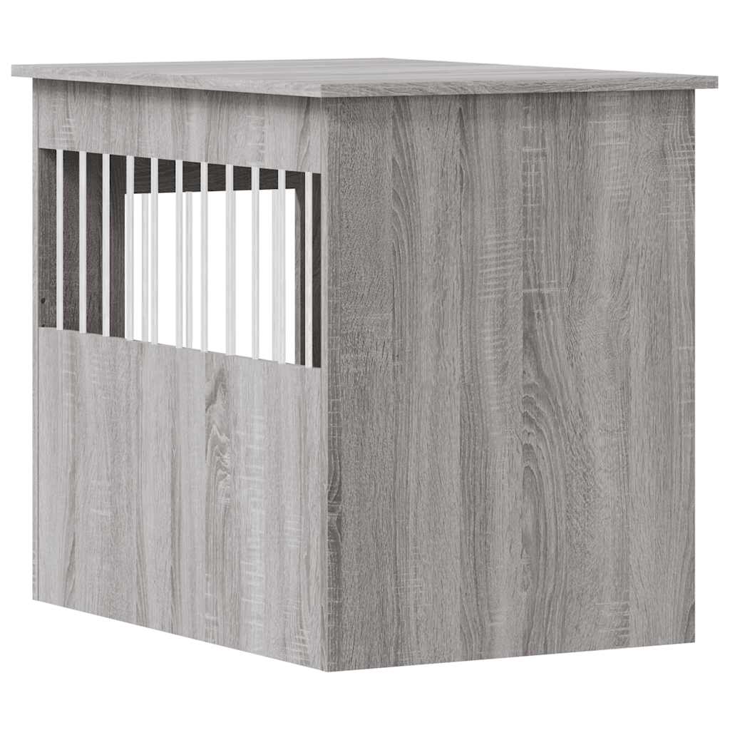 Κλουβί Σκύλου Γκρι Sonoma 55x80x68 εκ. από Επεξεργ. Ξύλο