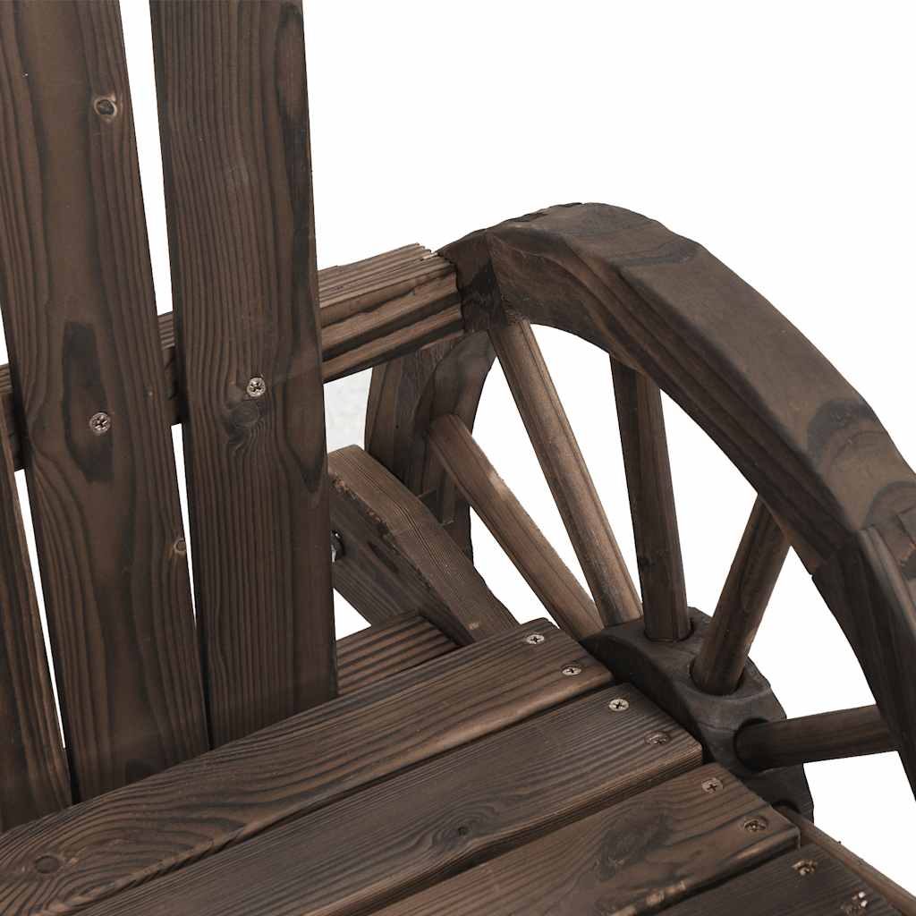 Καρέκλα Κήπου Adirondack Διθέσια από Μασίφ Ξύλο Ελάτης