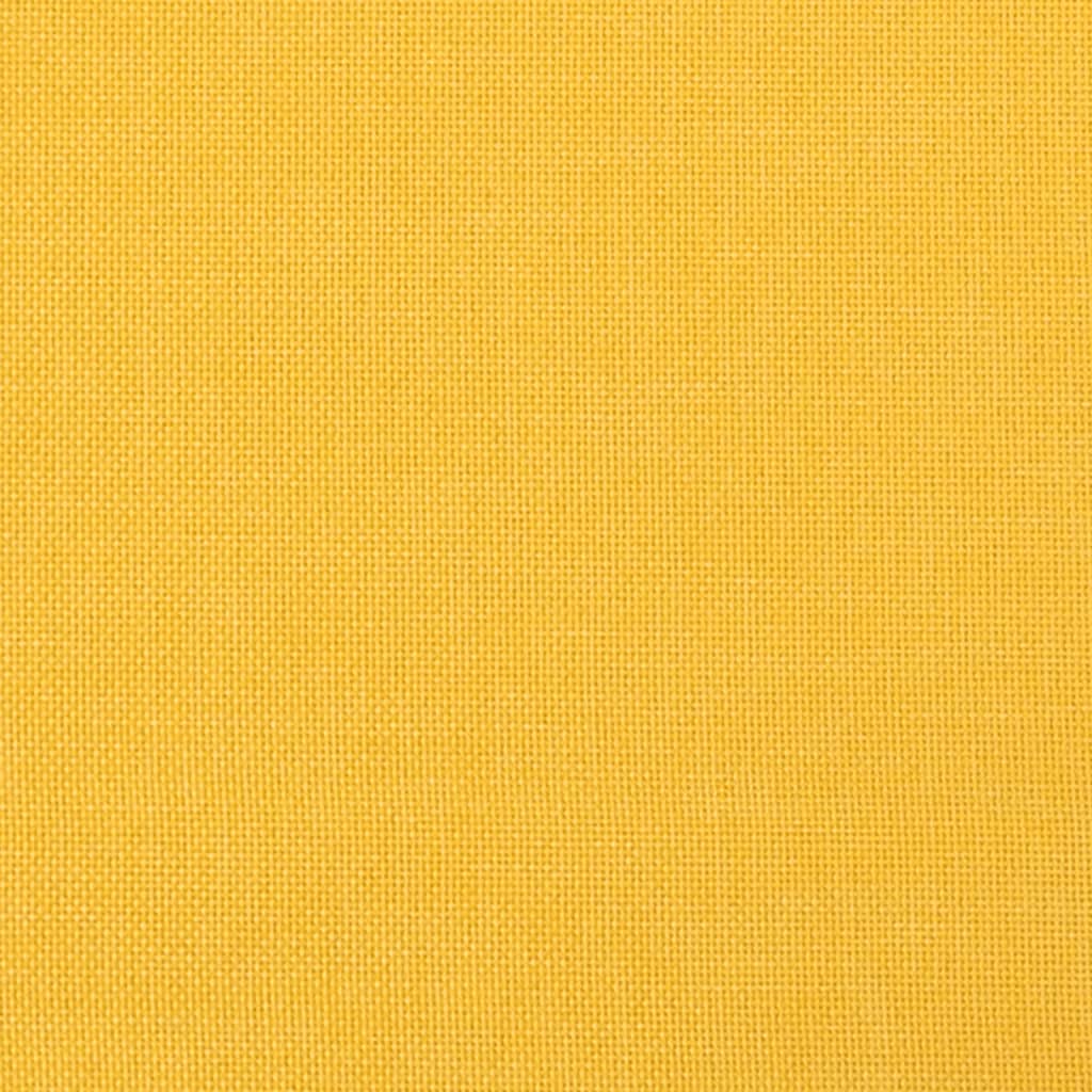 Καναπές Κρεβάτι Διθέσιος Κίτρινος Υφασμάτινος με Δύο Μαξιλάρια