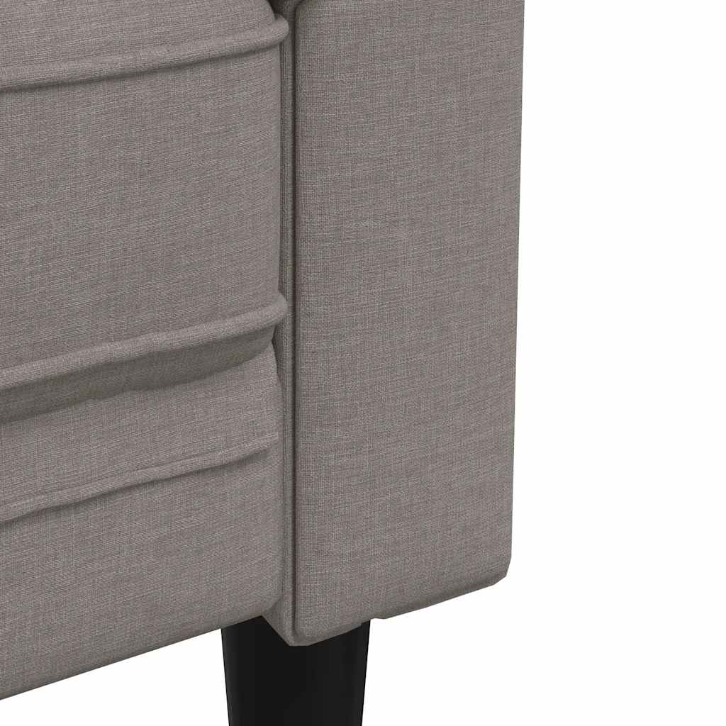 Καναπές Διθέσιος Chesterfield Taupe Υφασμάτινος
