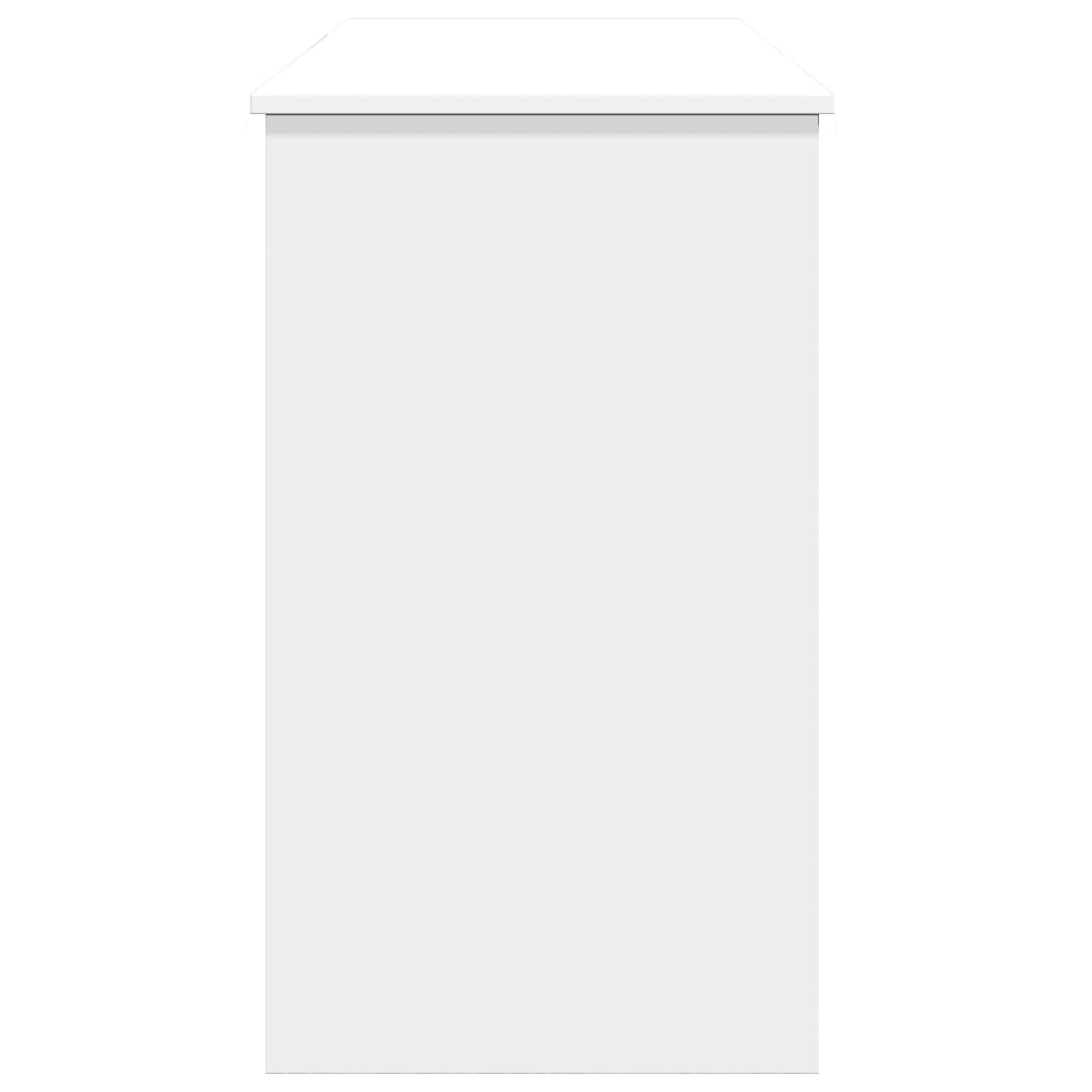 Μπουντουάρ με Καθρέφτη Λευκό 100x45x76 εκ.