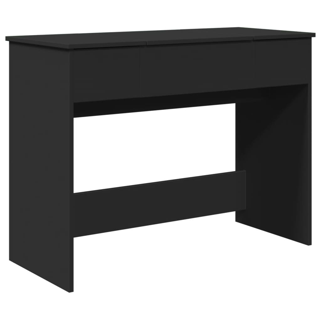 Μπουντουάρ με Καθρέφτη Μαύρο 100x45x76 εκ.