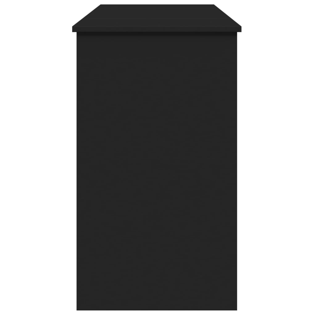 Μπουντουάρ με Καθρέφτη Μαύρο 100x45x76 εκ.