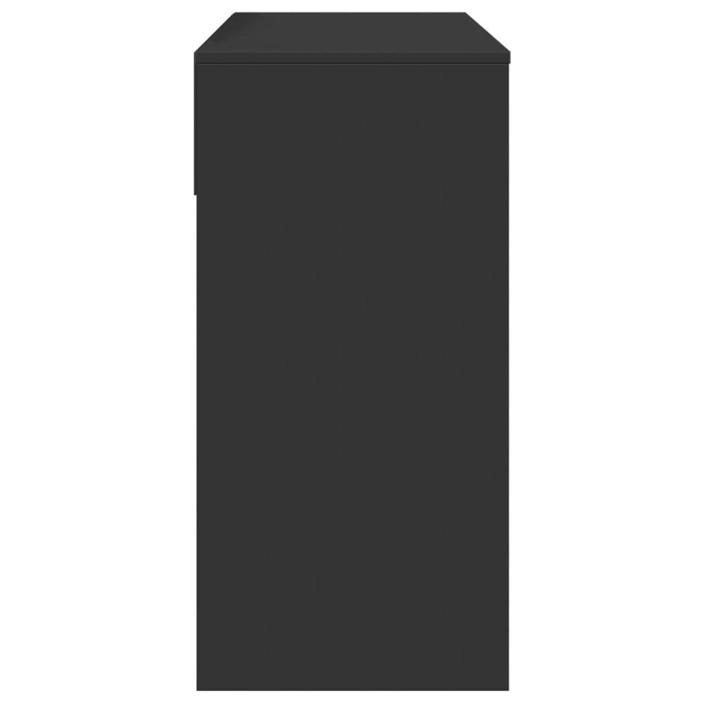 Μπουντουάρ με Καθρέφτη Μαύρο 80 x 39 x 80 εκ.