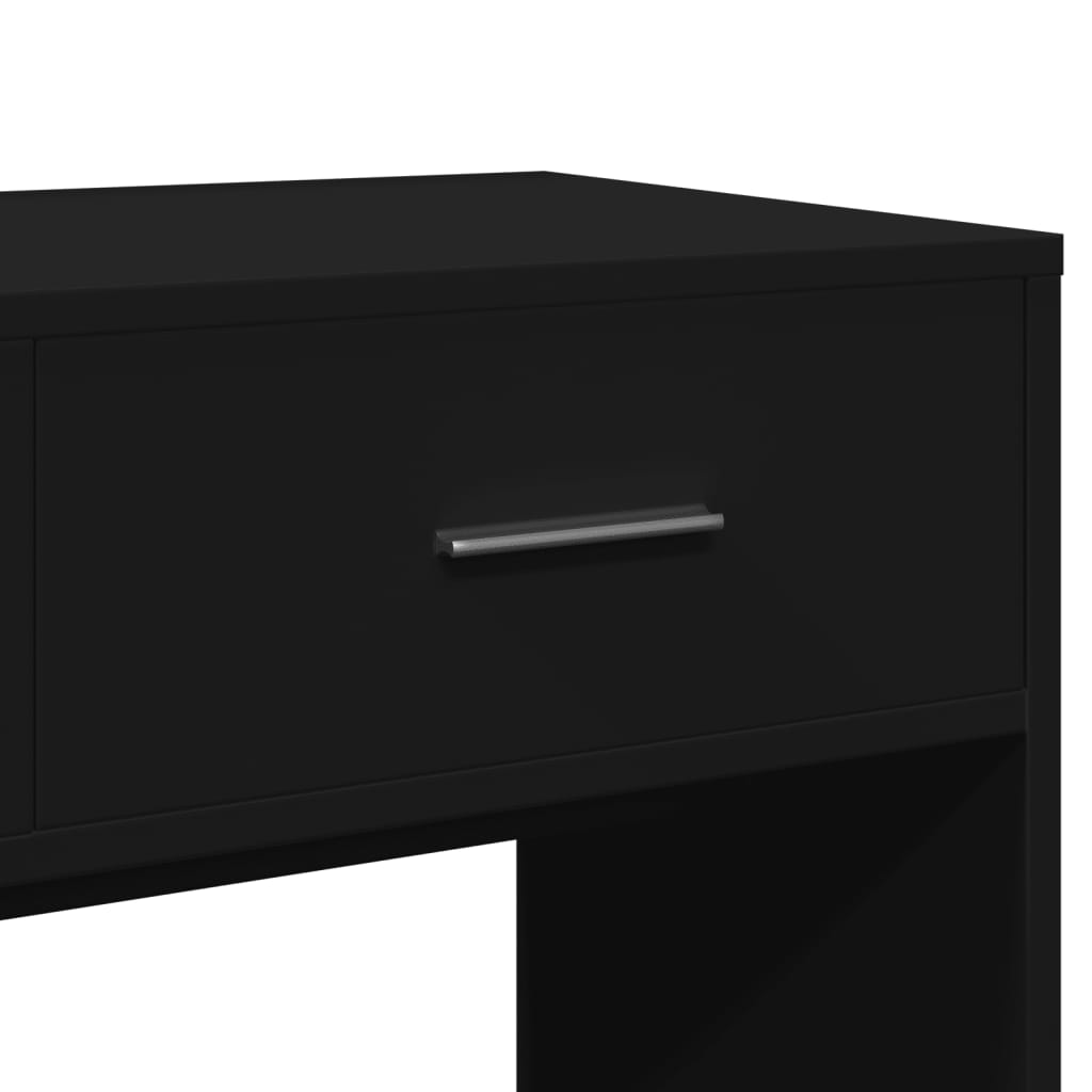 Μπουντουάρ με Καθρέφτη Μαύρο 80 x 39 x 80 εκ.