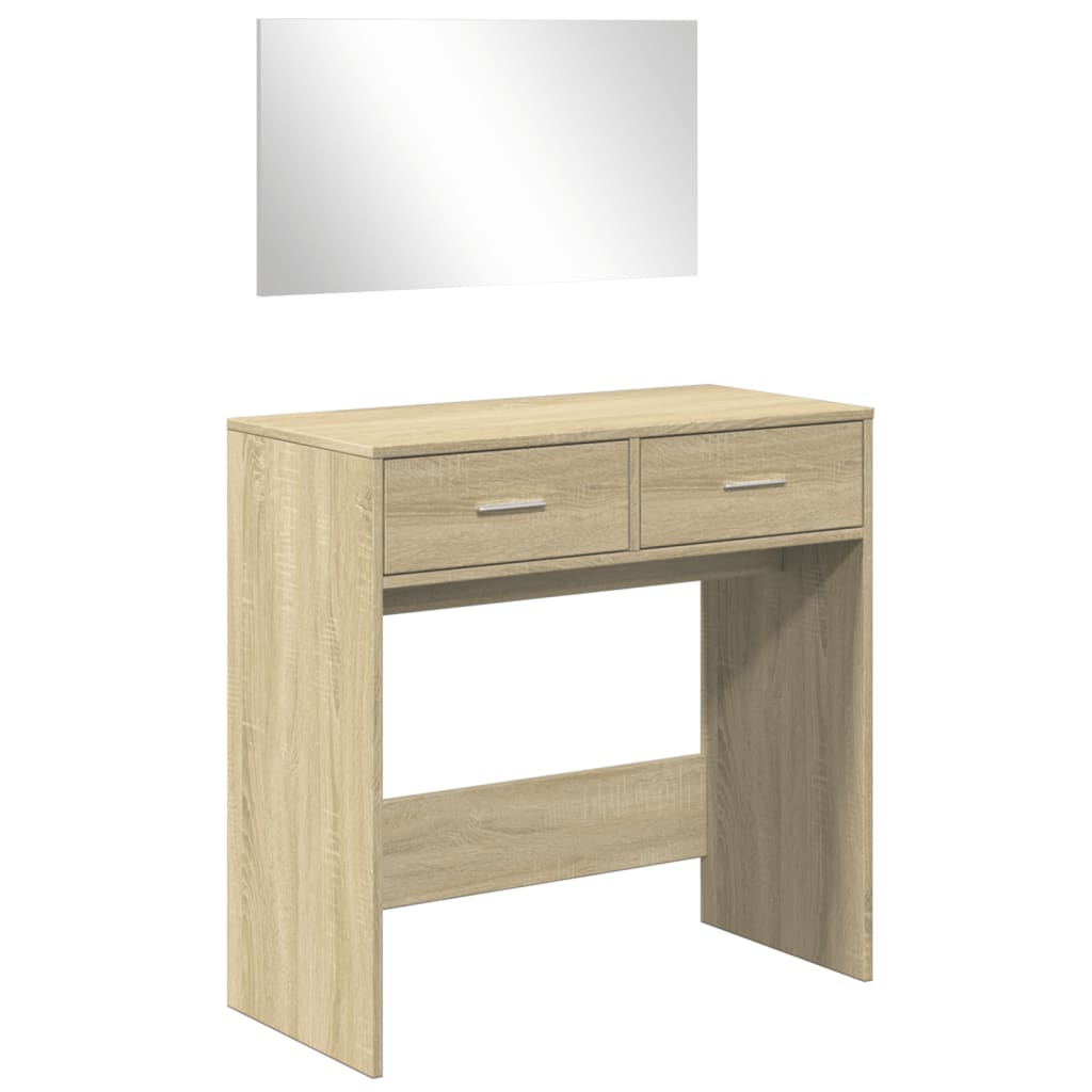 Μπουντουάρ με Καθρέφτη Sonoma Δρυς 80 x 39 x 80 εκ.