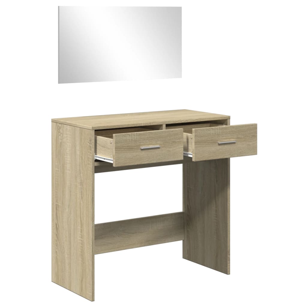 Μπουντουάρ με Καθρέφτη Sonoma Δρυς 80 x 39 x 80 εκ.