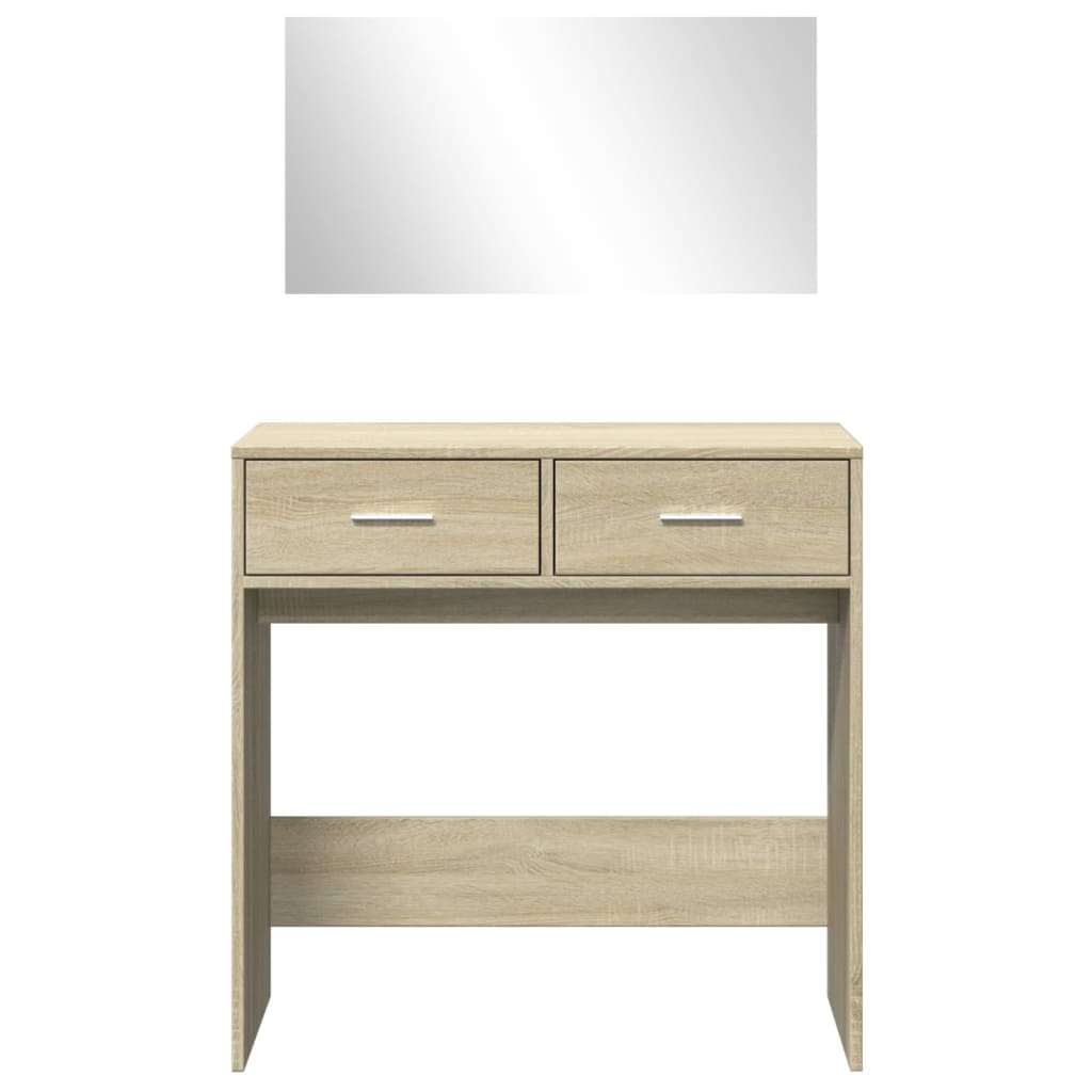 Μπουντουάρ με Καθρέφτη Sonoma Δρυς 80 x 39 x 80 εκ.
