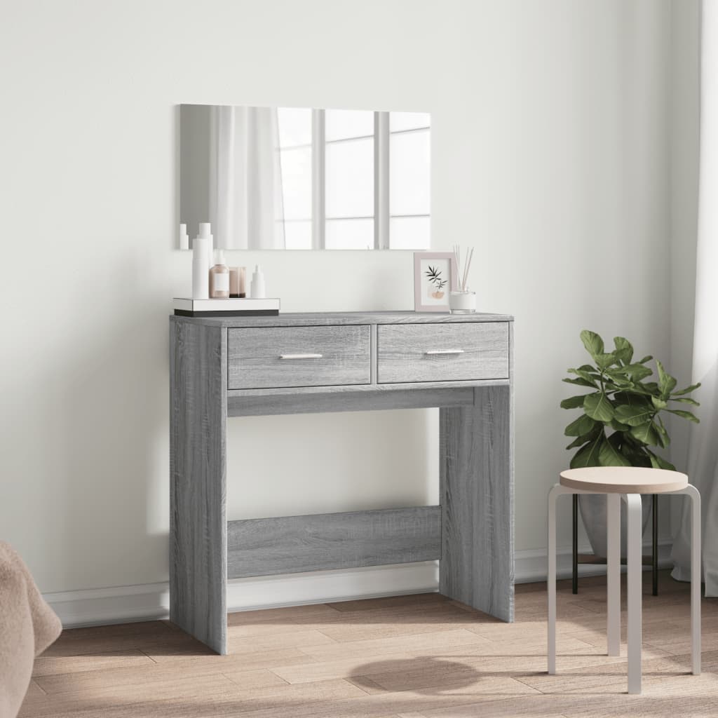 Μπουντουάρ με Καθρέφτη Γκρι Sonoma 80 x 39 x 80 εκ.