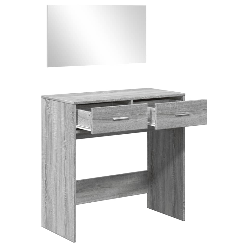 Μπουντουάρ με Καθρέφτη Γκρι Sonoma 80 x 39 x 80 εκ.