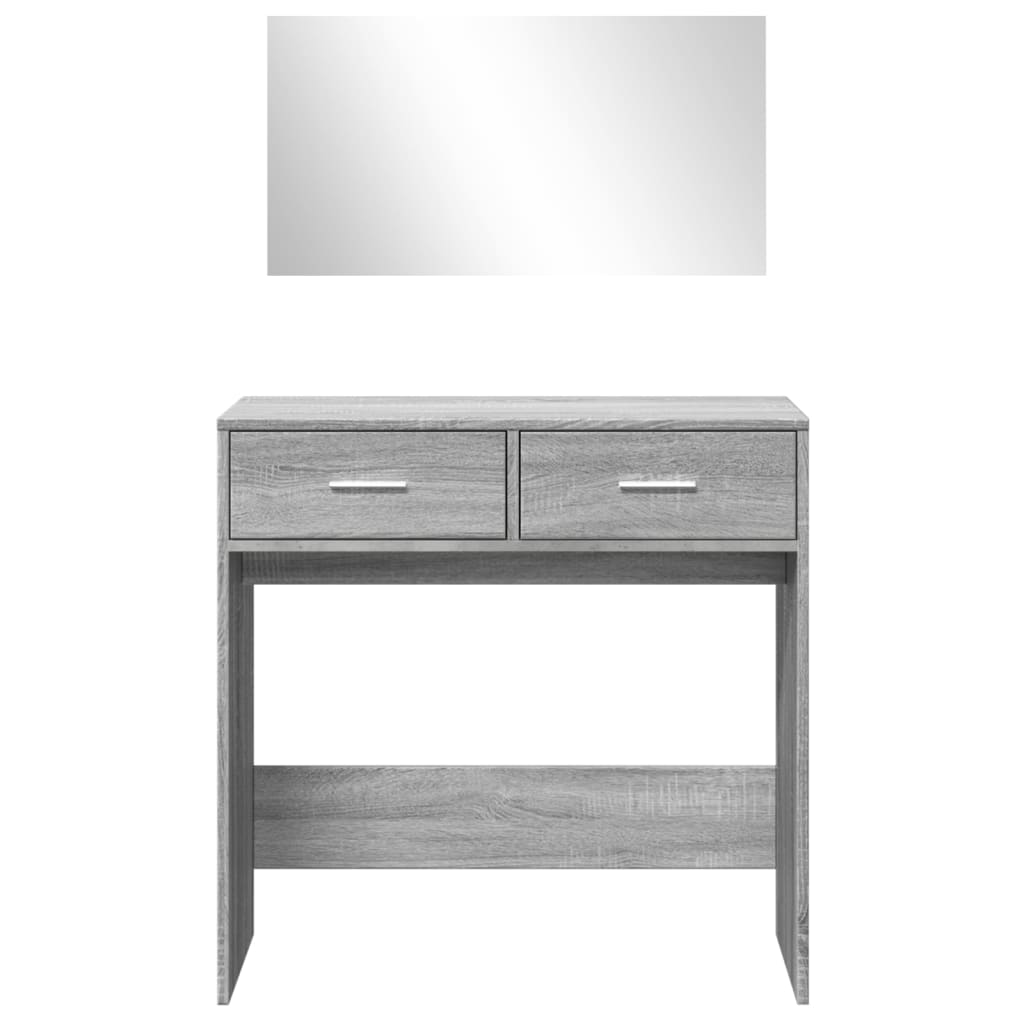 Μπουντουάρ με Καθρέφτη Γκρι Sonoma 80 x 39 x 80 εκ.