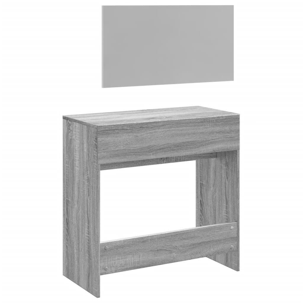 Μπουντουάρ με Καθρέφτη Γκρι Sonoma 80 x 39 x 80 εκ.