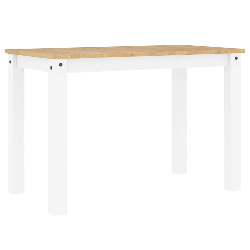 Τραπεζαρία PANAMA Λευκό 112 x 60 x 75 εκ. από Μασίφ Ξύλο Πεύκου
