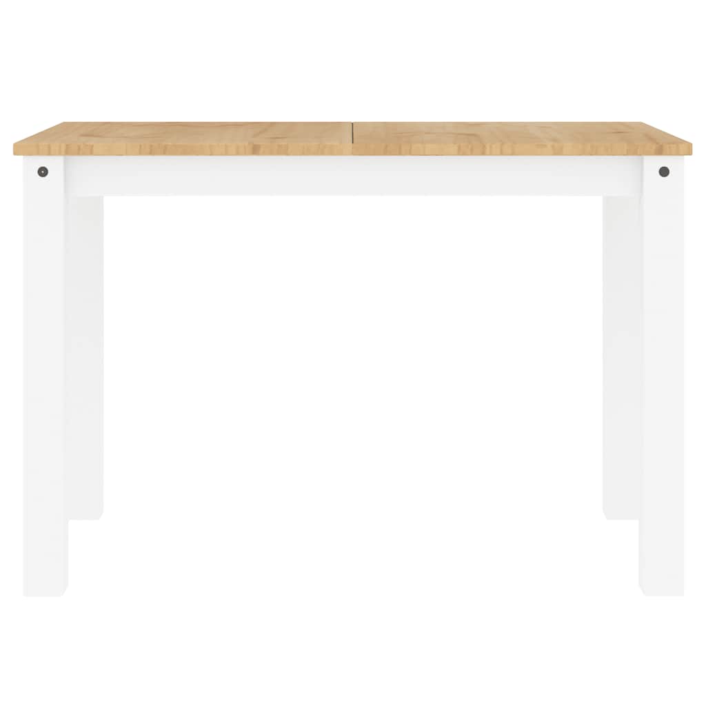 Τραπεζαρία PANAMA Λευκό 112 x 60 x 75 εκ. από Μασίφ Ξύλο Πεύκου