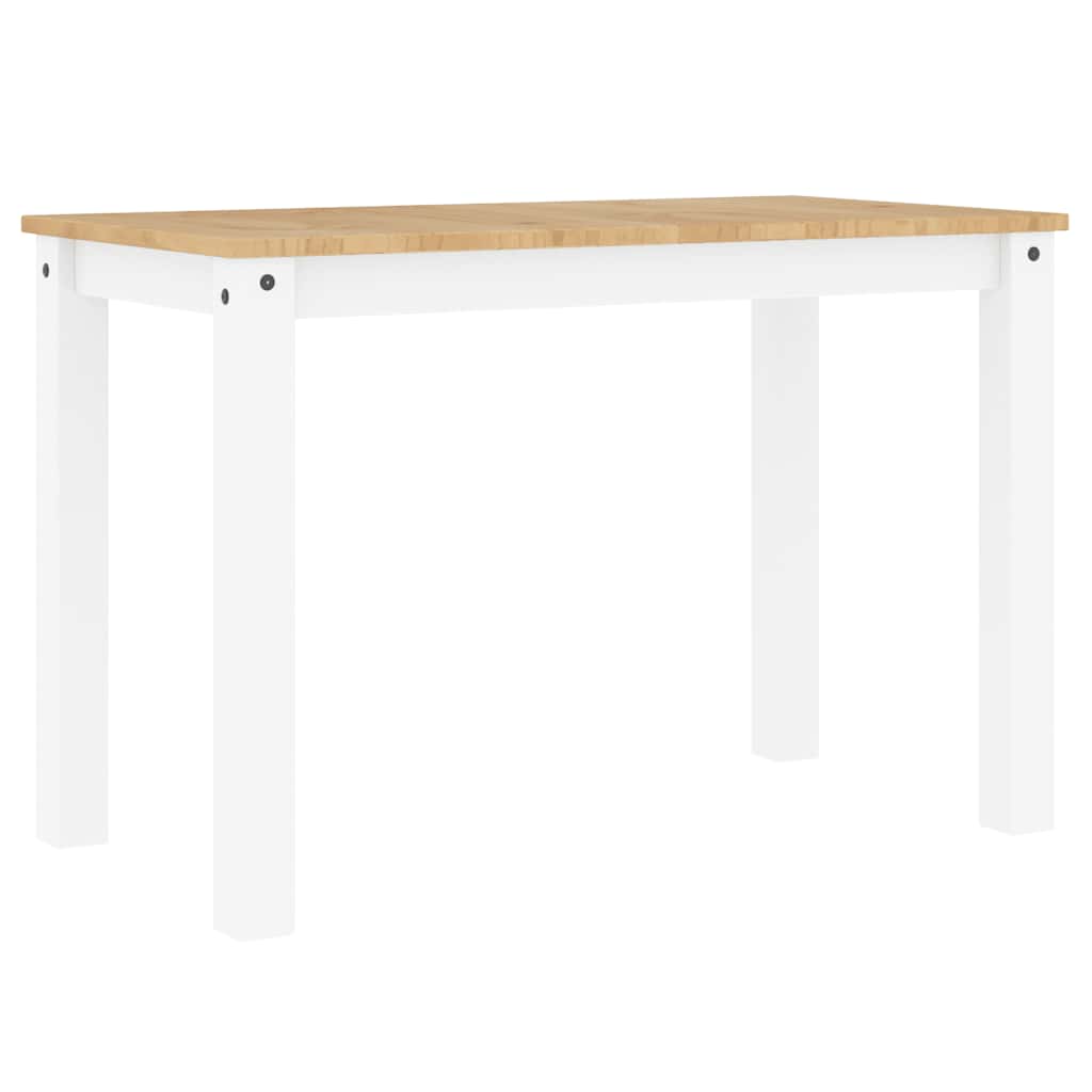 Τραπεζαρία PANAMA Λευκό 112 x 60 x 75 εκ. από Μασίφ Ξύλο Πεύκου