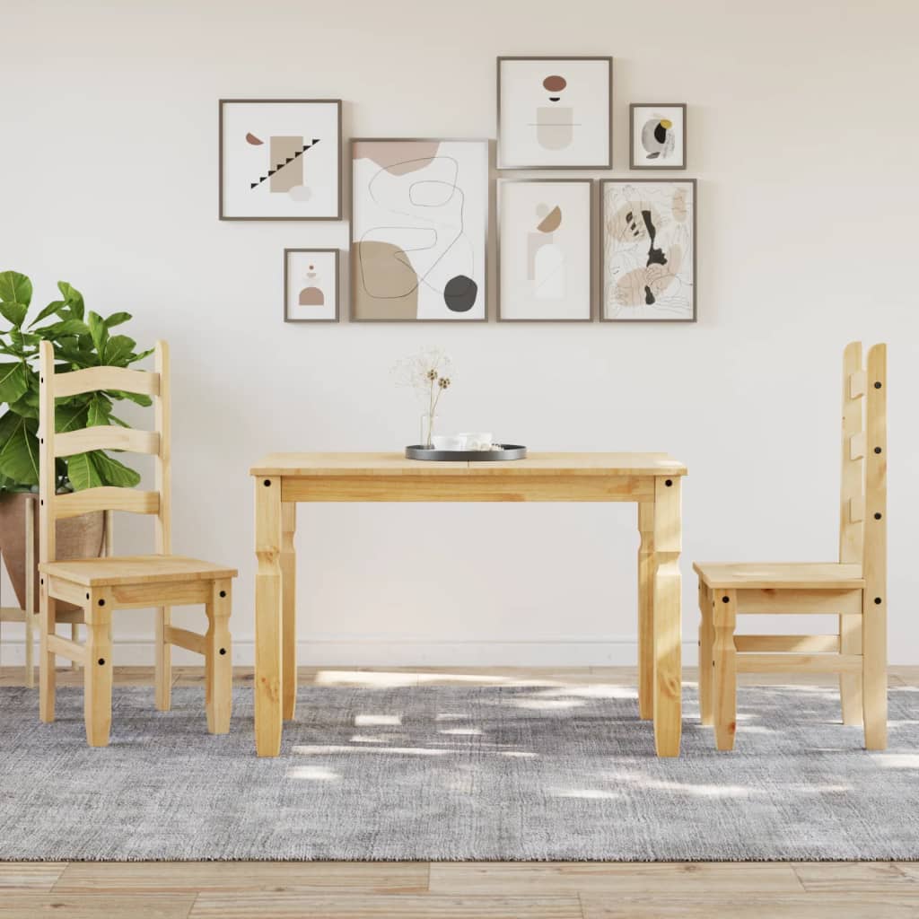 Τραπεζαρία Corona 112 x 60 x 75 εκ. από Μασίφ Ξύλο Πεύκου