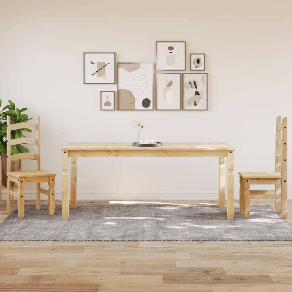 Τραπεζαρία Corona 180 x 90 x 75 εκ. από Μασίφ Ξύλο Πεύκου