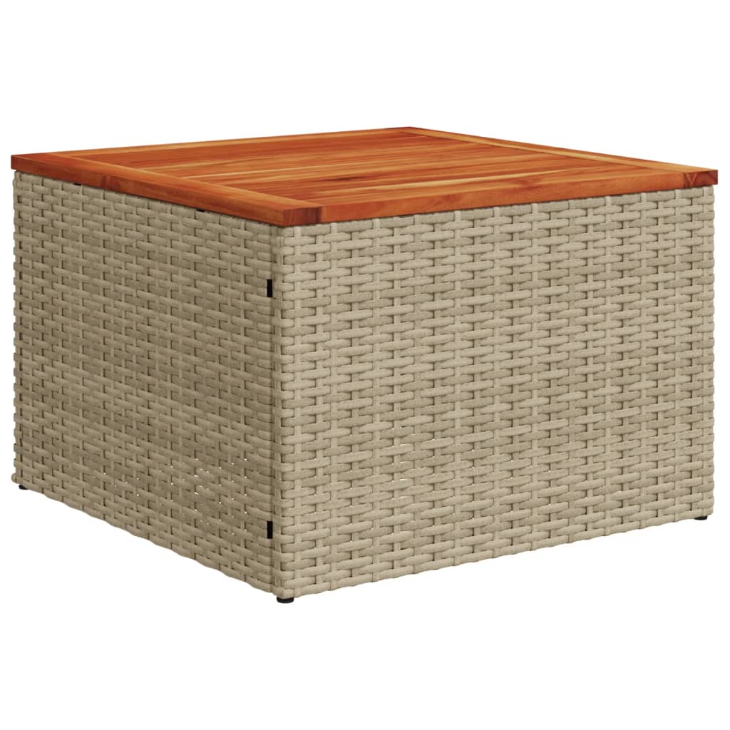 Σαλόνι Κήπου Σετ 9 τεμ. Μπεζ Συνθετικό Ρατάν με Μαξιλάρια