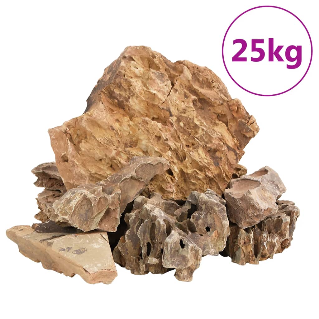 Πέτρες Dragon Stones Καφέ 25 κιλά 5-30 εκ.