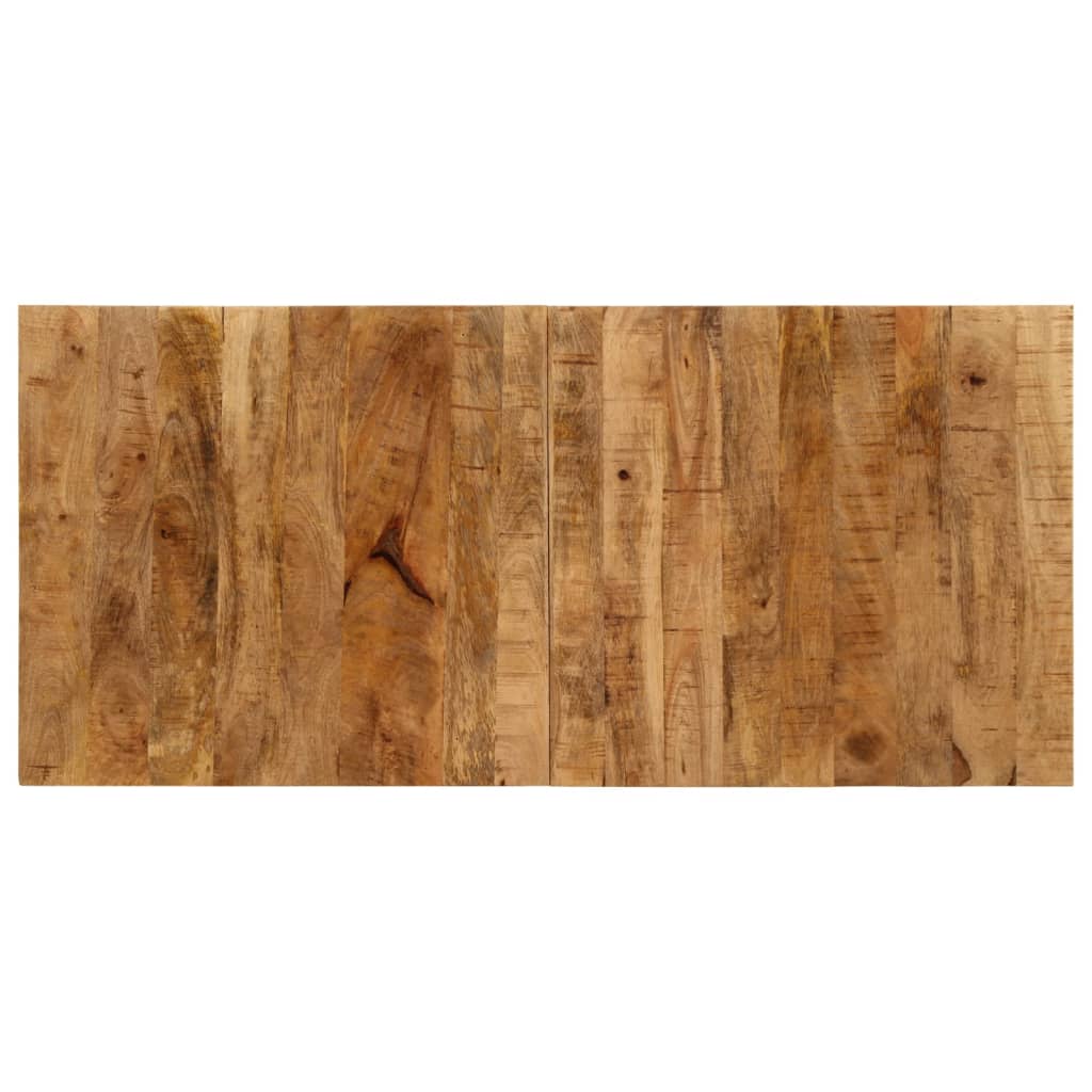 Τραπέζι Μπαρ Τρακτέρ Κόκκινο/Καφέ 55x120x107 εκ. Μασίφ Μάνγκο