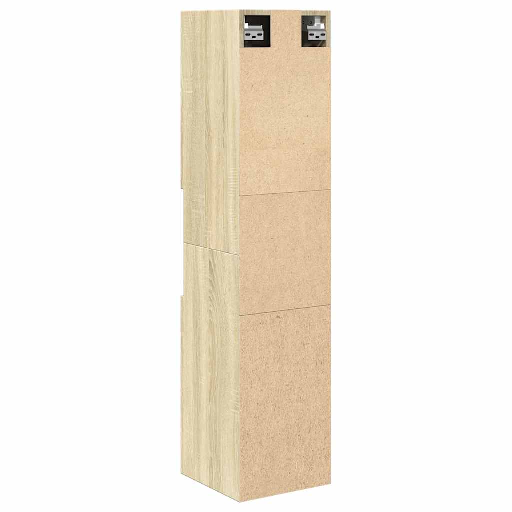 Στήλη Μπάνιου Sonoma Δρυς 30 x 30 x 130 εκ. από Επεξ. Ξύλο