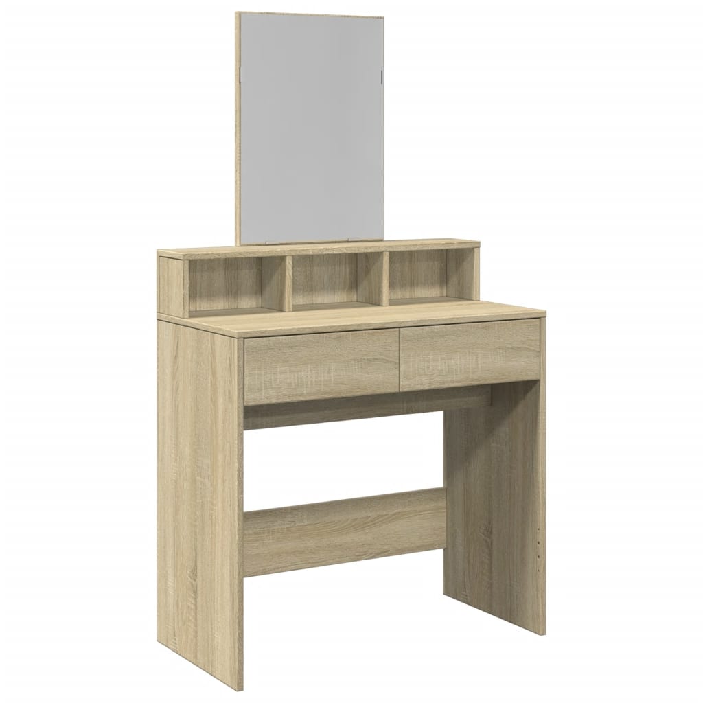 Μπουντουάρ με Καθρέφτη Sonoma Δρυς 80x41x144,5 εκ.