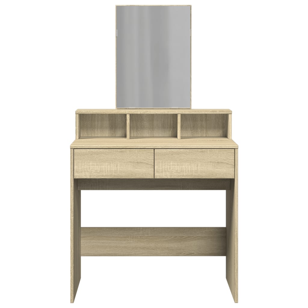 Μπουντουάρ με Καθρέφτη Sonoma Δρυς 80x41x144,5 εκ.