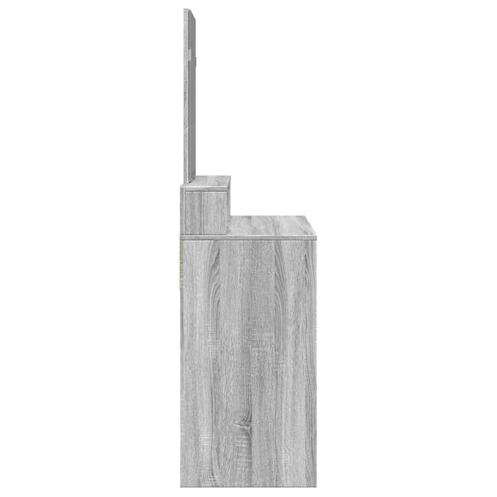Μπουντουάρ με Καθρέφτη Γκρι Sonoma 80x41x144,5 εκ.