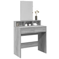 Μπουντουάρ με Καθρέφτη Γκρι Sonoma 80x41x144,5 εκ.
