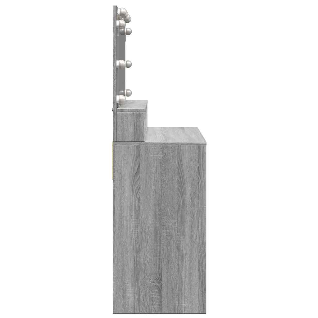Μπουντουάρ με LED Γκρι Sonoma 80x41x144,5 εκ.