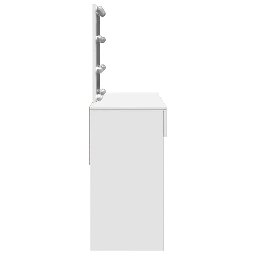 Μπουντουάρ με LED Λευκό 100x40x130 εκ.