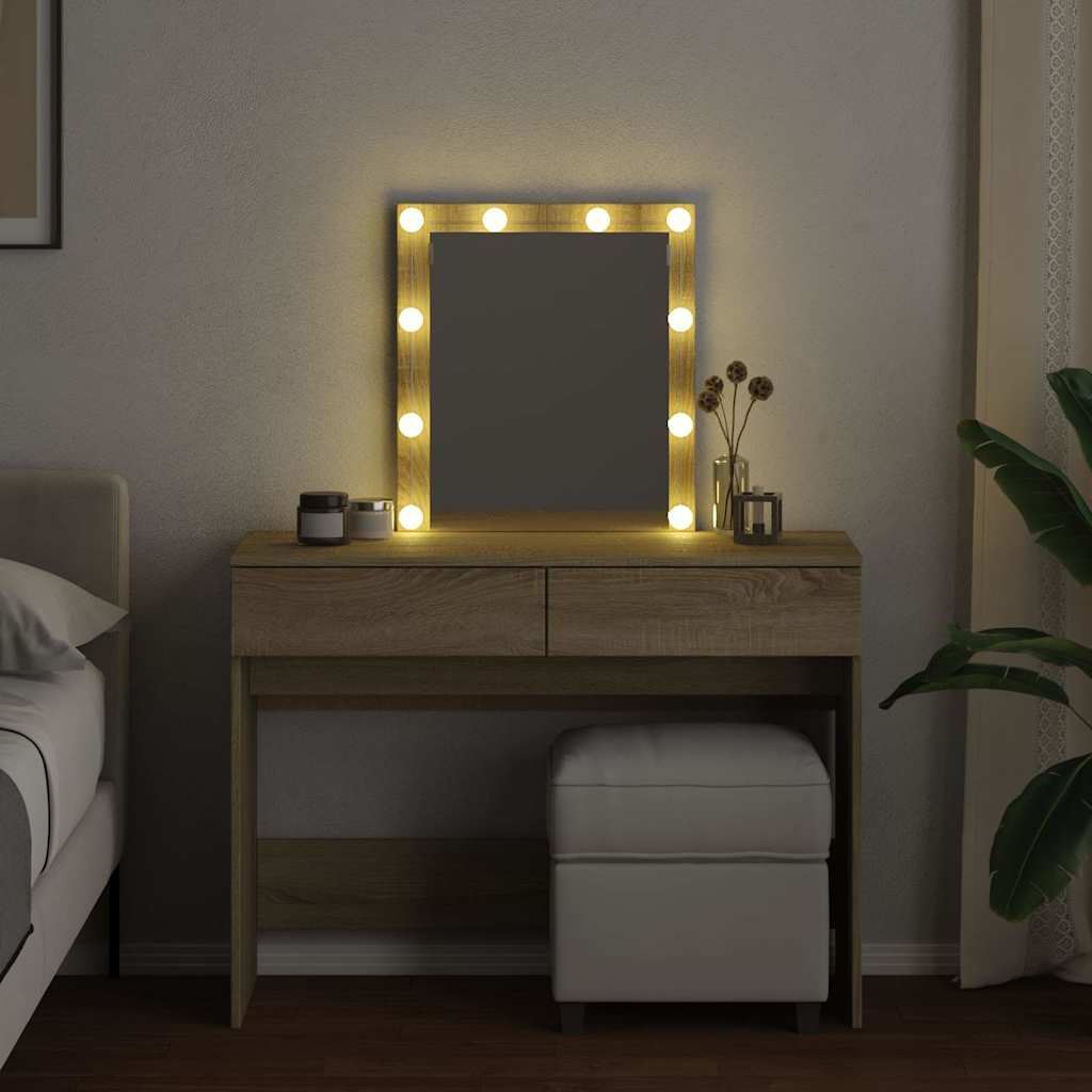 Μπουντουάρ με LED Sonoma Δρυς 100x40x130 εκ.