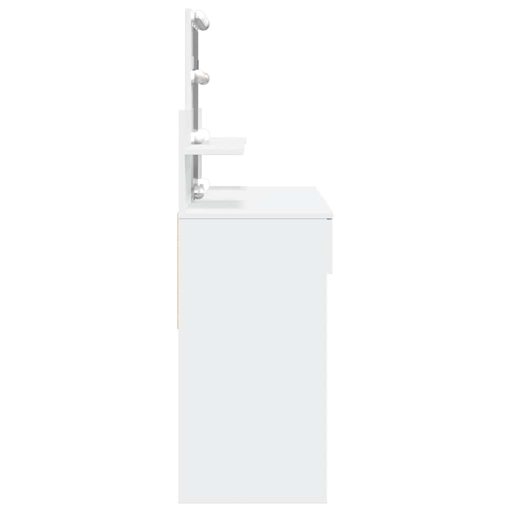 Μπουντουάρ με LED Λευκό 100x40x130 εκ.