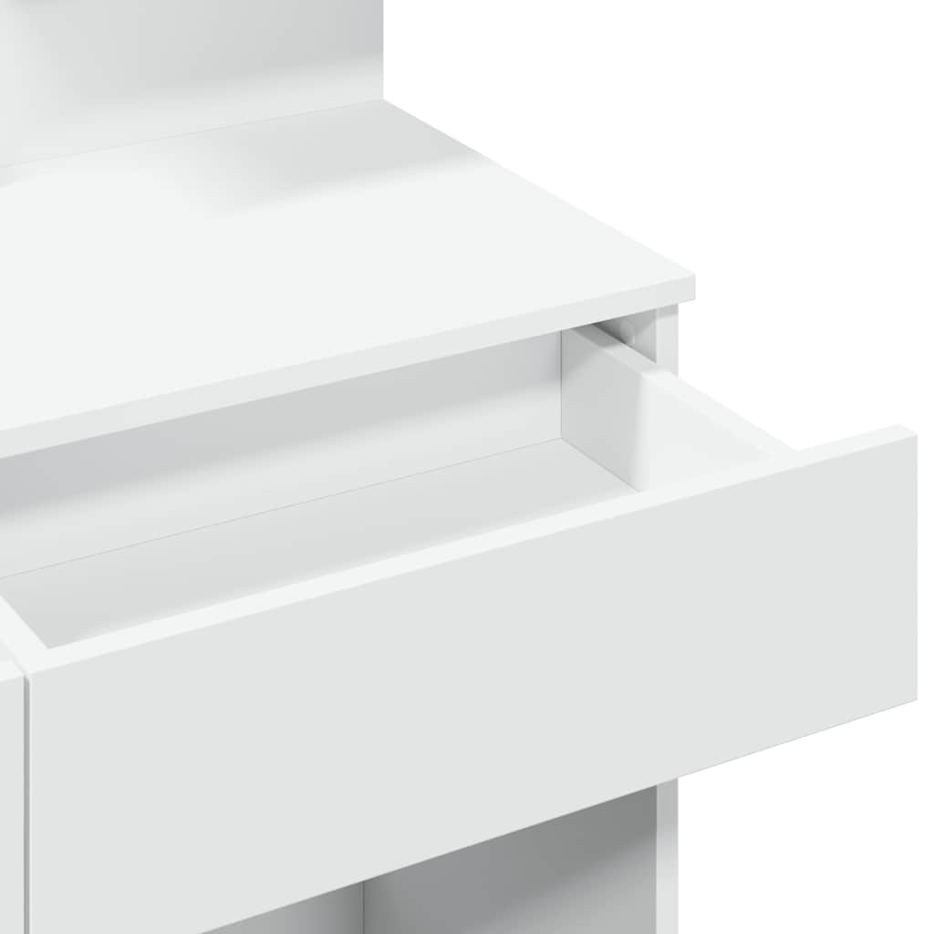 Μπουντουάρ με LED Λευκό 100x40x130 εκ.