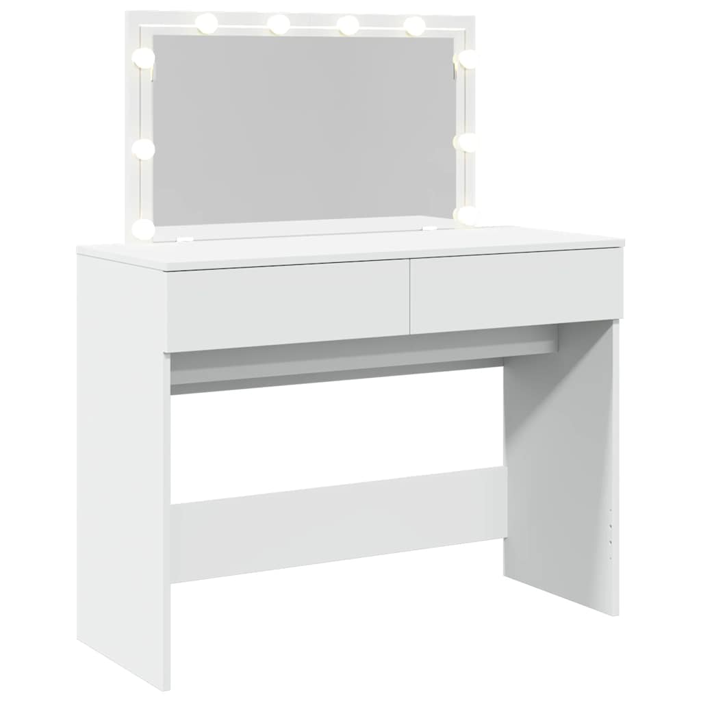 Μπουντουάρ με LED Λευκό 100x40x120 εκ.