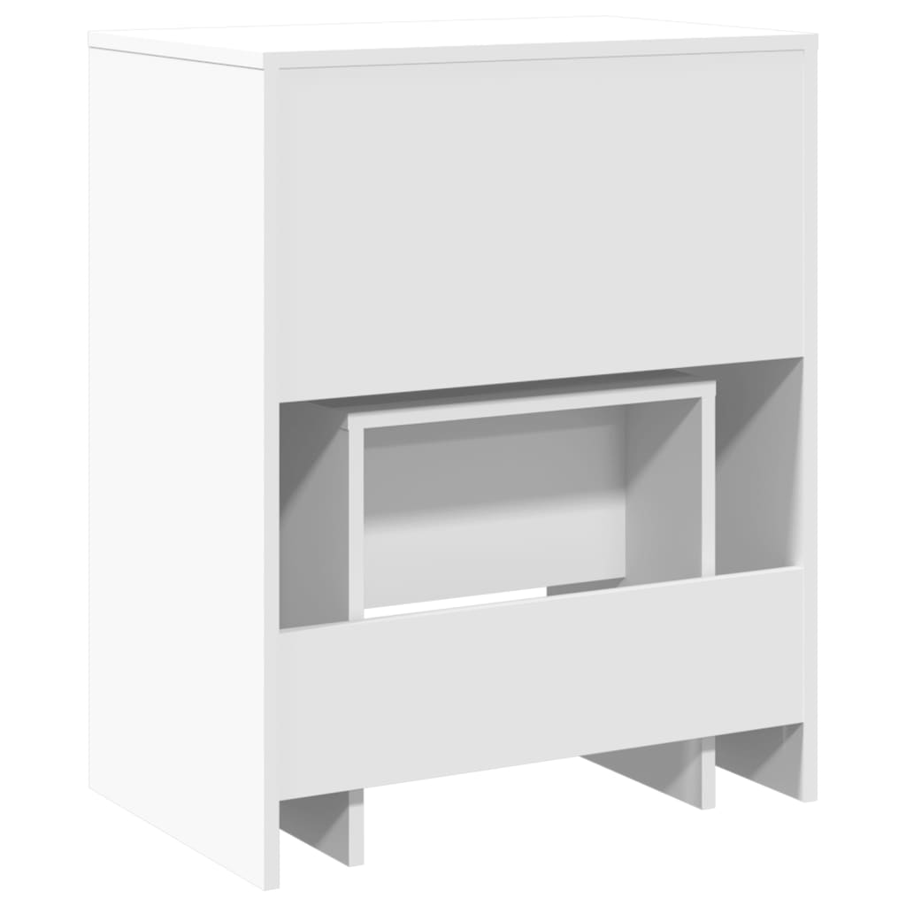 Μπουντουάρ και Σκαμπό Λευκό 60 x 40 x 113,5 εκ.