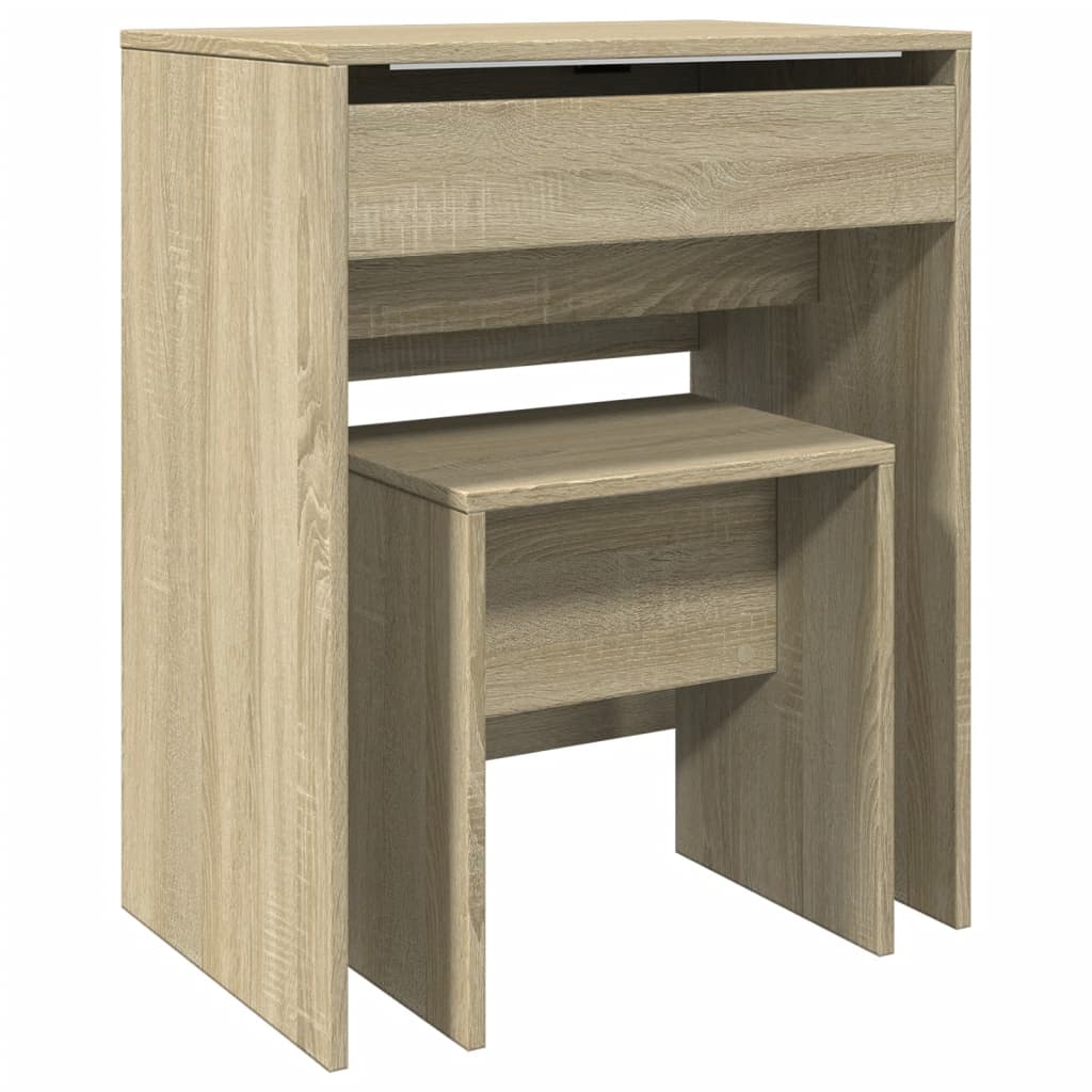 Μπουντουάρ με Καθρέφτη Sonoma Δρυς 60x40x113,5 εκ.