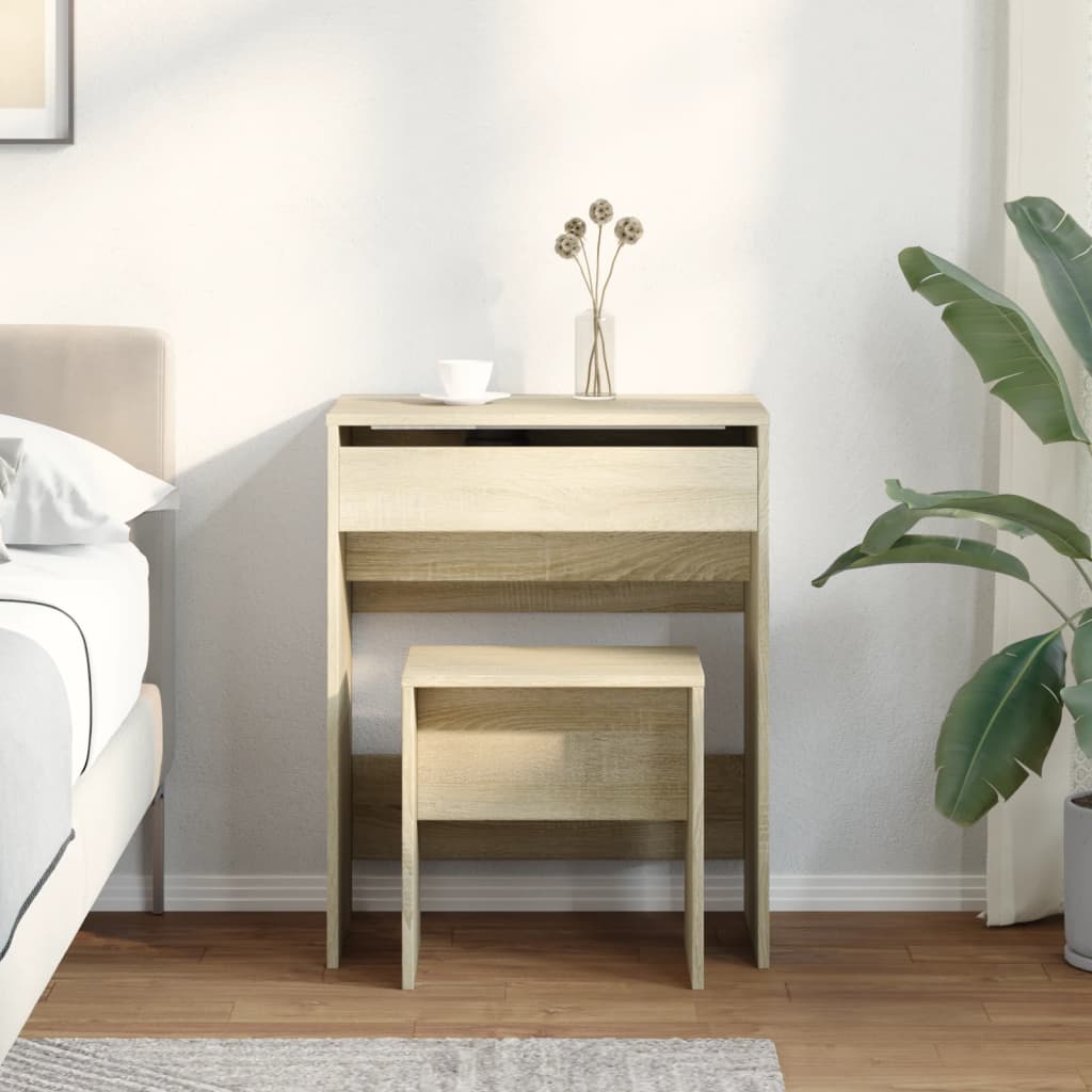 Μπουντουάρ με Καθρέφτη Sonoma Δρυς 60x40x113,5 εκ.