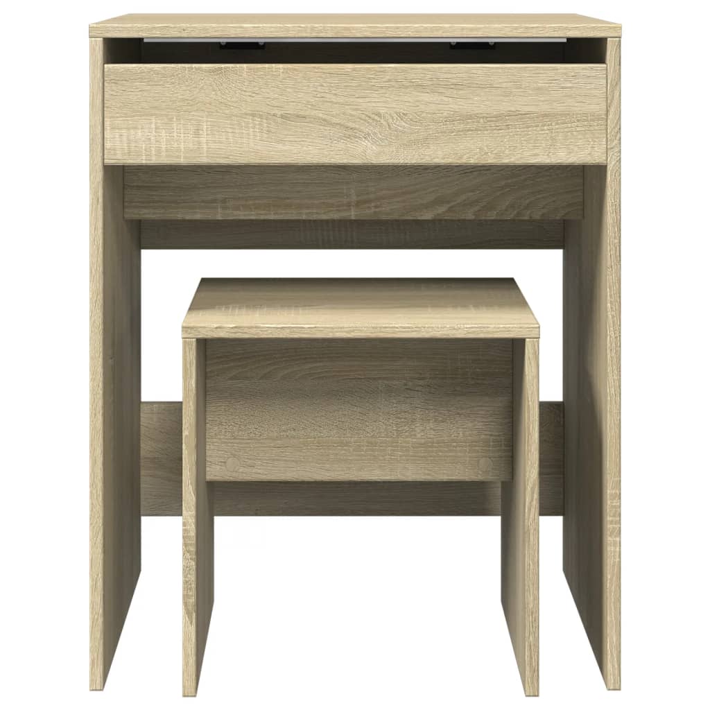 Μπουντουάρ με Καθρέφτη Sonoma Δρυς 60x40x113,5 εκ.