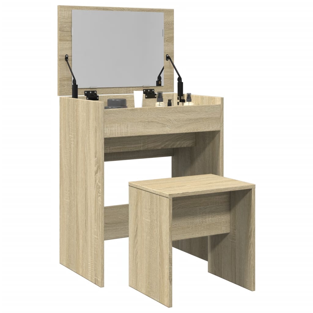 Μπουντουάρ με Καθρέφτη Sonoma Δρυς 60x40x113,5 εκ.