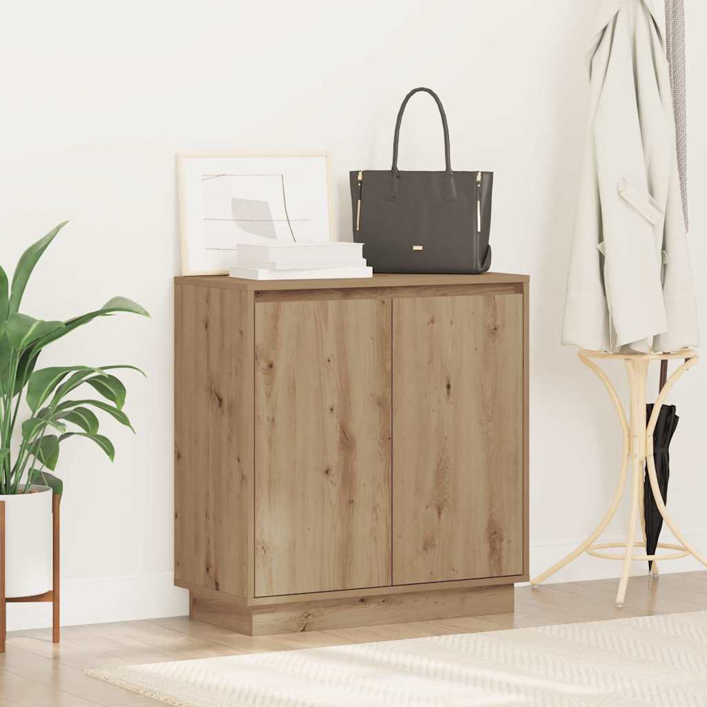 Πλευρικό Τραπέζι LED Artisan Δρυς 71 x 34,5 x 75 εκ.