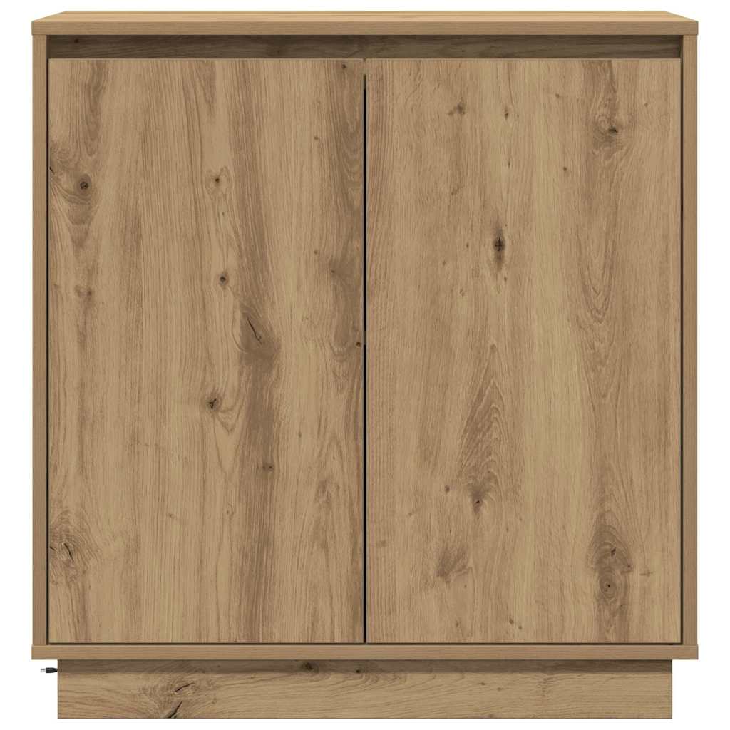 Πλευρικό Τραπέζι LED Artisan Δρυς 71 x 34,5 x 75 εκ.