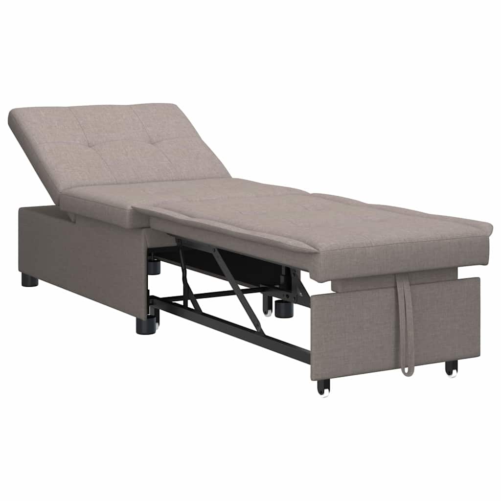 Καναπές Κρεβάτι Taupe 194 x 50 x 82 εκ. ύφασμα