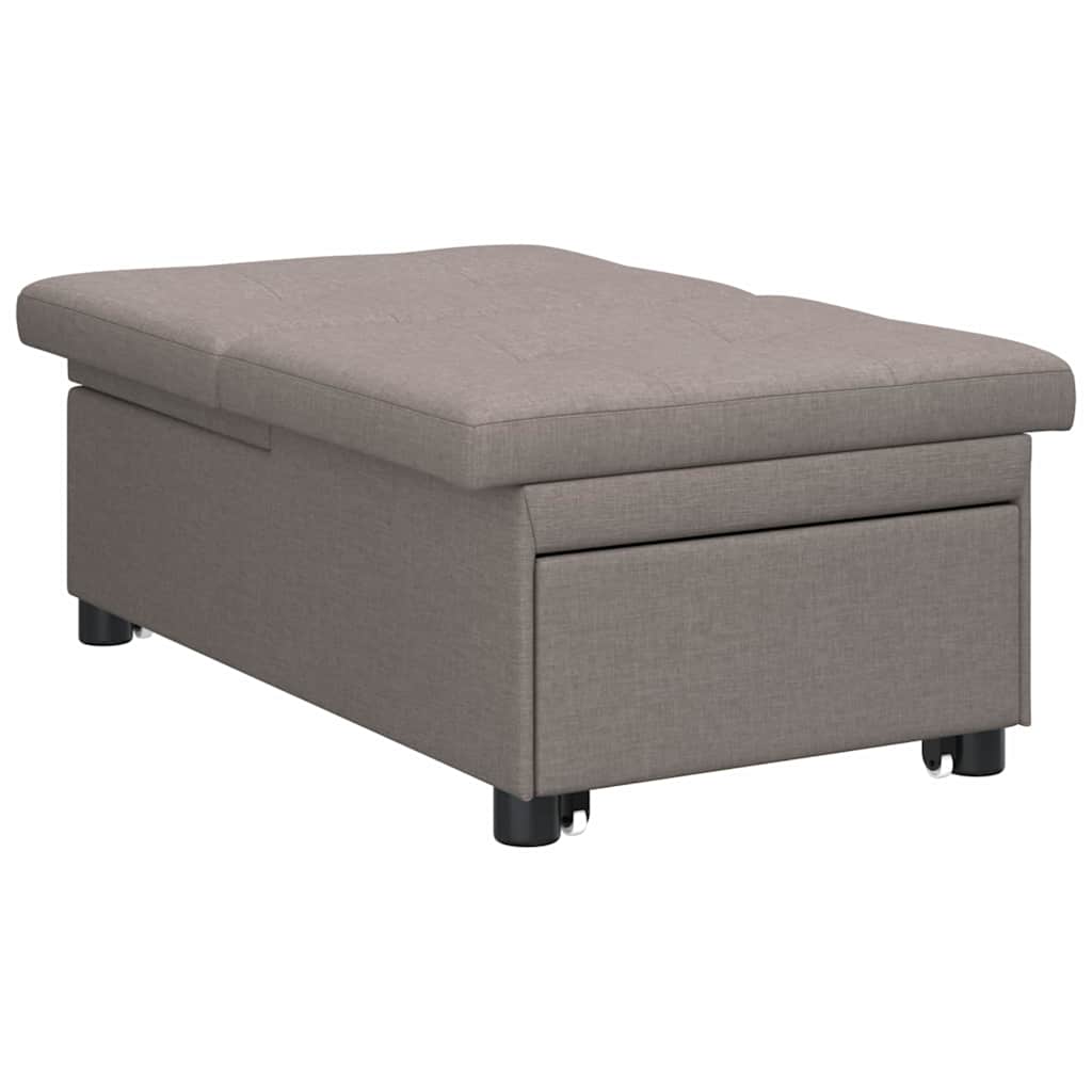 Καναπές Κρεβάτι Taupe 194 x 50 x 82 εκ. ύφασμα