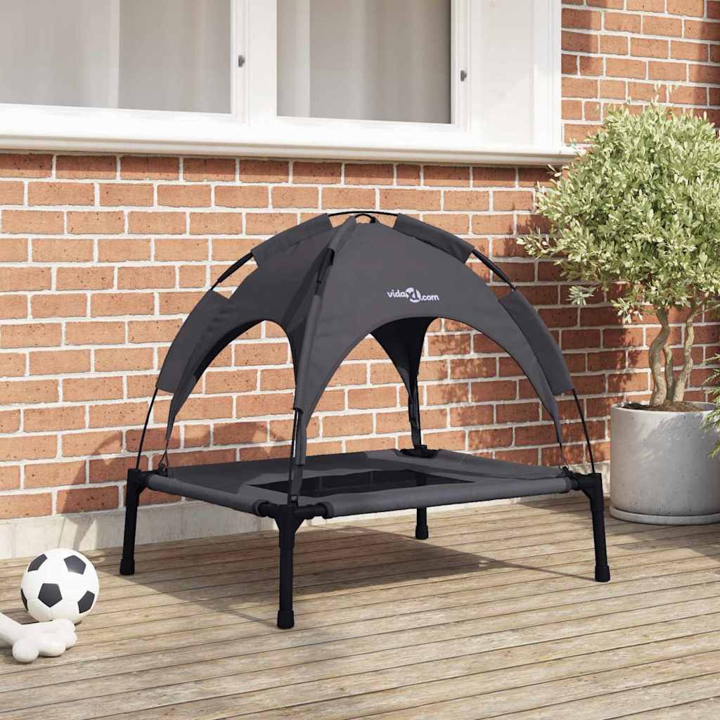 Κρεβάτι Σκύλου Μαύρο 76 x 62 x 70,5 εκ. Ατσάλι