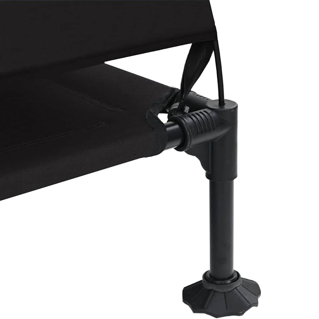 Ανασηκωμένο Κρεβάτι Σκύλου 127 x 81 x 108 εκ. Ύφασμα και Ατσάλι