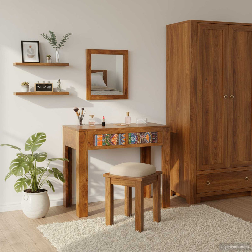 Τραπέζι περιποίησης Καφέ 90 x 45 x 75 cm Στερεό Ξύλο Ακακίας