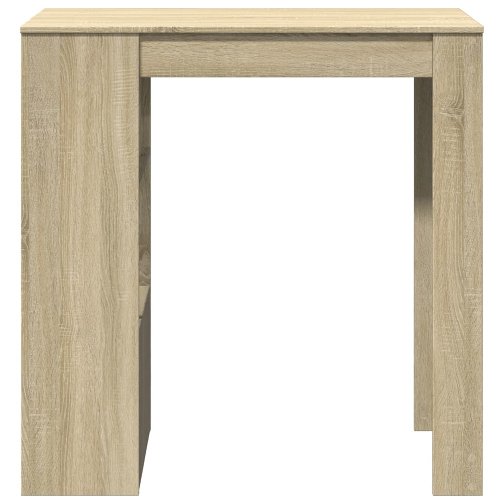 Τραπέζι Μπαρ με Ράφια Sonoma Δρυς 102x50x103,5εκ Επεξ. Ξύλο