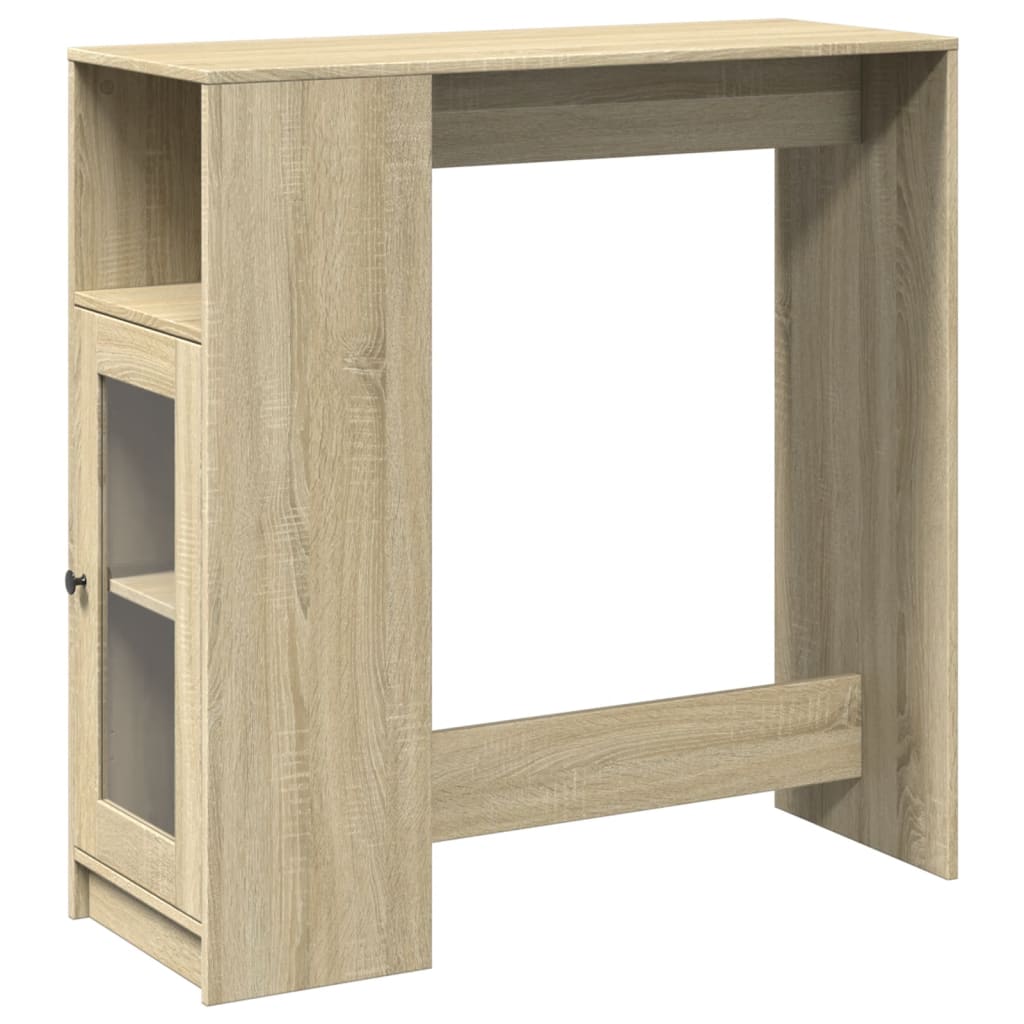Τραπέζι Μπαρ με Ράγες Sonoma Δρυς 101x40x103,5 εκ Επεξεργ. Ξύλο