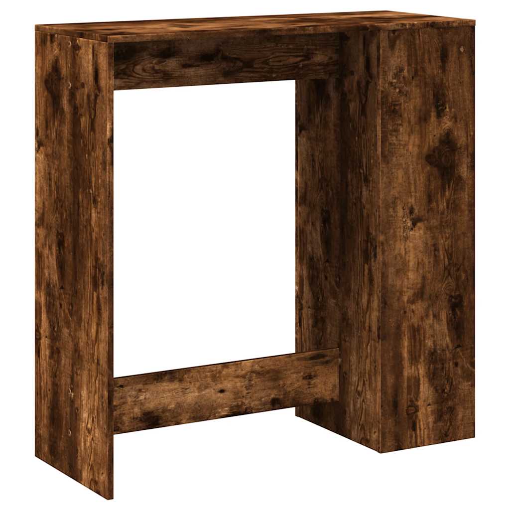 Τραπέζι Μπαρ με Ράφια Δρυς 101x40x103,5 εκ. Επεξεργ. Ξύλο